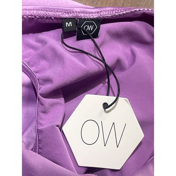 OW Collection Elisha Cut out Dress in Purple Medium New Womens Crystals - Picture 10 of 15